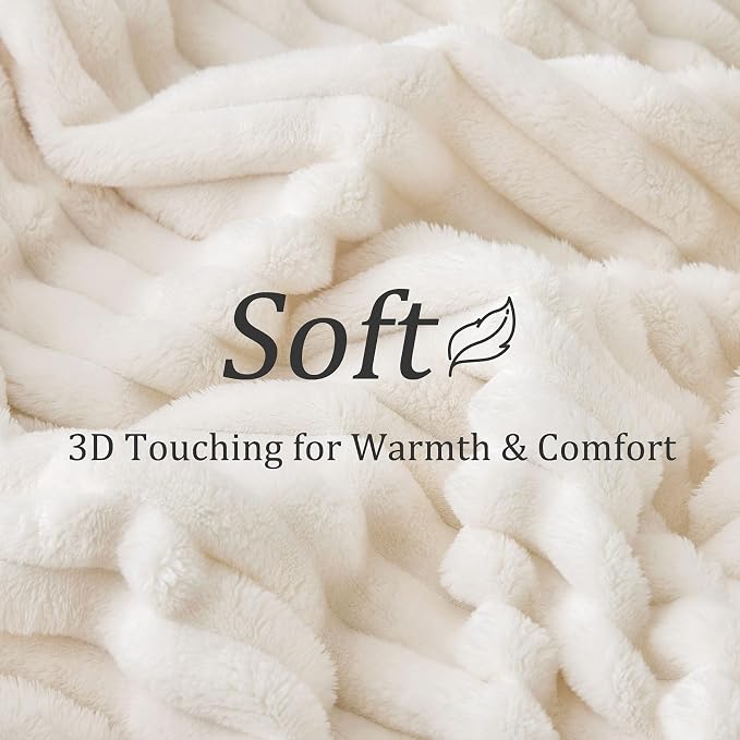 BEDELITE Ribbed Fleece Throw Blanket - Image 5