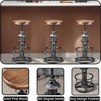 Industrial Modern 3-Piece Bar Table Set - Image 4
