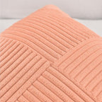 Fancy Homi 2 Packs Peach Samll Decorative Throw Pillow Covers 12x12 Inch - Image 3