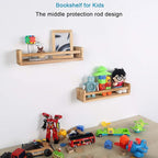 JORIKCHUO Nursery Book Shelves, Kitchen Spice Rack, or Rustic Wall Mounted - Image 2
