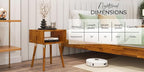 Bme Dinkee Solid Wood Nightstand, Fully Assembled, Without Drawer - Image 6