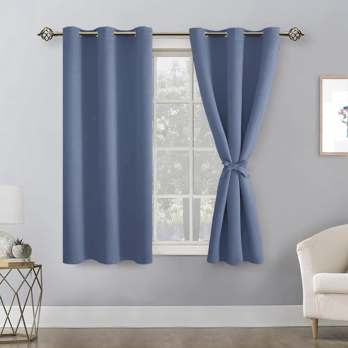 Blackout Curtains for Bedroom, 38 x 54 Inch, 2 Panels | Thermal Insulated & - Image 8