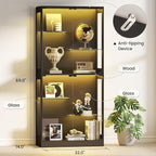 Lamtor 69-Inch Glass Display Cabinet - Image 2