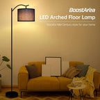 BoostArea Floor Lamp for Living Room, LED Arched Floor Lamp, Tall Modern - Image 2