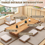 Wooden Japanese Floor Table - Image 4