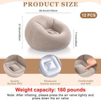 Realspring 6 9 12 Pcs Inflatable Bean Bag Chairs - Image 2