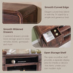 Modern TV Stand for 80 Inch TVs, Media Console Cabinet w/Soundbar & Adjustable - Image 5