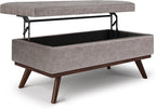 SIMPLIHOME Owen Lift Top Coffee Table Storage Ottoman by SimpliHome
