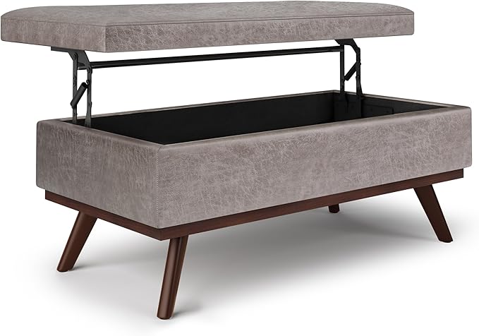 SIMPLIHOME Owen Lift Top Coffee Table Storage Ottoman by SimpliHome