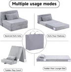 Tiita Convertible Folding Kids Sofa Bed - Image 5
