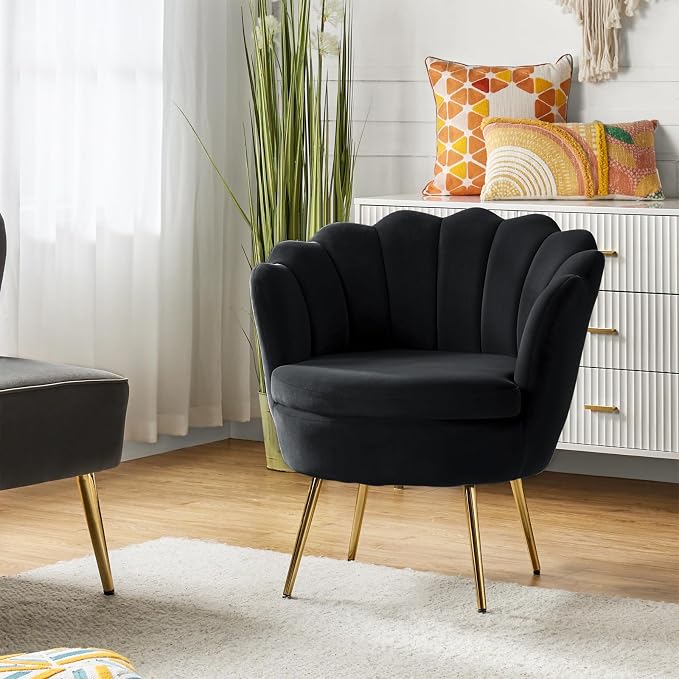 HULALA HOME Modern Velvet Accent Chair by HULALAHOME