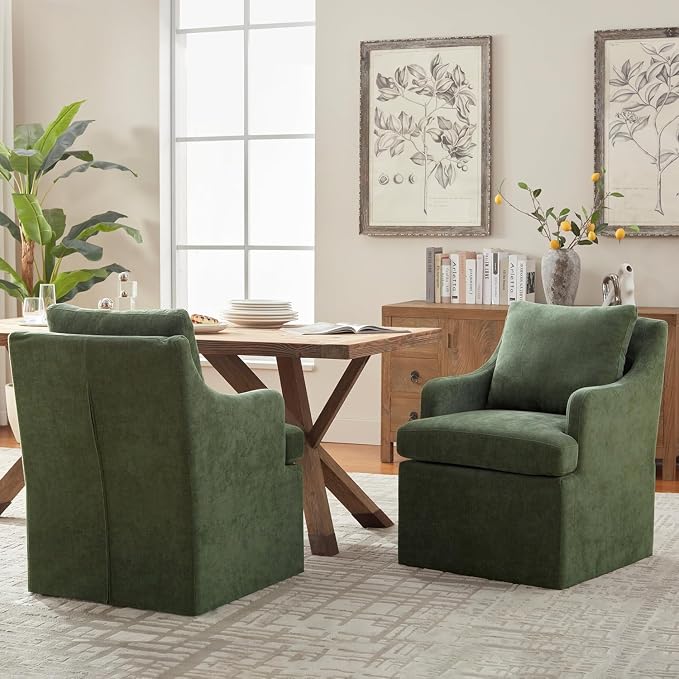 VKNOW Upholstered Dining Chairs Set of 4, Modern Kitchen Chairs Dinner Chairs - Image 3