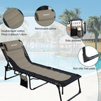 Oversized Padded Outdoor Folding Lounge Chair - Image 4