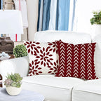 YCOLL Christmas Pillow Covers 20x20 Set of 4, Modern Sofa Throw Pillow Cover - Image 3