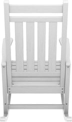 SERWALL Outdoor Rocking Chair, HDPE Rocking Chair - Image 10