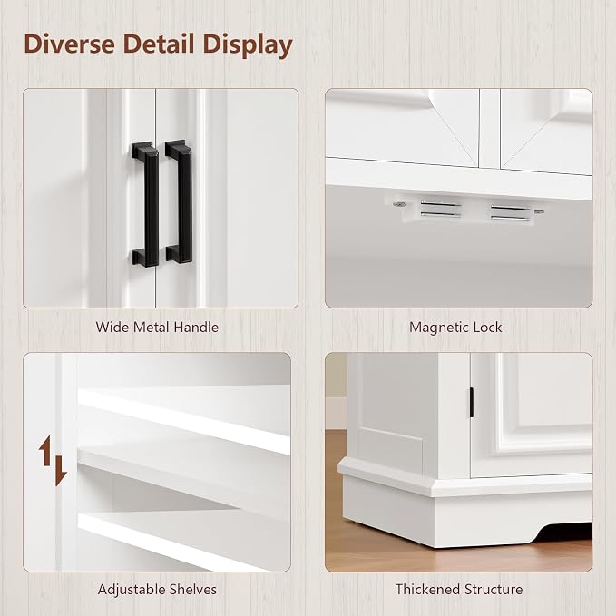 usikey 59” Large Buffet Cabinet - Image 7