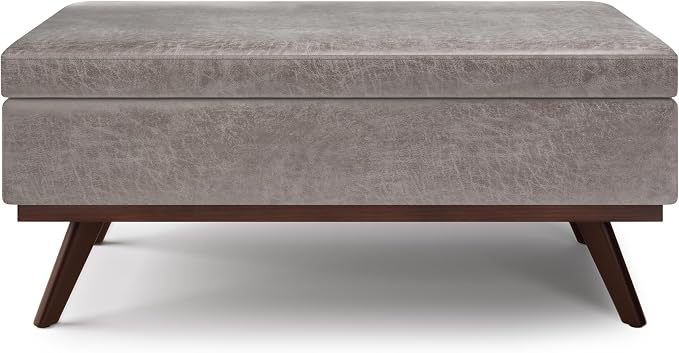 SIMPLIHOME Owen Lift Top Coffee Table Storage Ottoman - Image 5