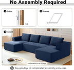 124" Oversized Sectional Couches - Image 6