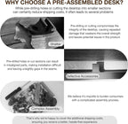 TEMI Small Computer Desk Folding Table - Image 8