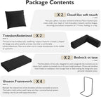 59in Convertible Sofa Bed, Corduroy Boneless Couch Bed, Futon Sleeper Sofa Pull - Image 5