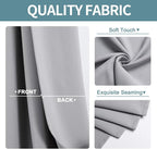 ChrisDowa Blackout Curtains for Bedroom and Living Room 84 Inches Long | 2 - Image 3