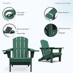 SERWALL Adirondack Chair with Cup Holders - Image 5