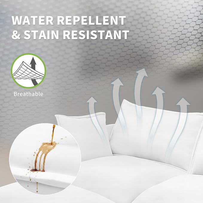 Waterproof Cloud Sectional Couches, Down Filled Sofa - Image 3