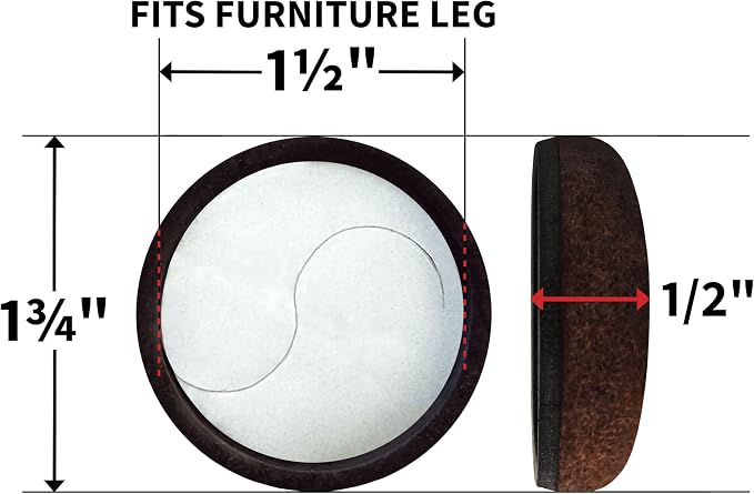Super Sliders Secure Grip Formed Felt Movers - Image 7