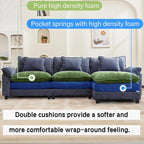 Oprisen 120" Modular Sectional Sofa, Comfy Cloud Couch Sectional Sofa - Image 3