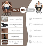 MBOOYOME Lazy Chair with Folding Ottoman, Modern Accent Armchair with Armrests - Image 9