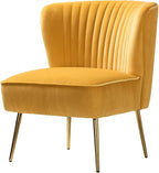 HULALA HOME Velvet Accent Chair, Modern Upholstered Cute Side Chair - Image 8