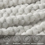 BEDELITE Light Grey Throw Blanket - Image 2