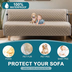 Turquoize 100% Waterproof Futon Cover Futon Slipcover Washable Armless Sofa Bed - Image 2