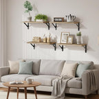 Fixwal Floating Shelves for Wall, Wood Wall Mounted Shelves for Bedroom - Image 2