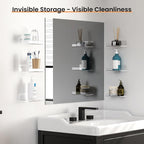 upsimples 6 Pack 6x4 Inches Acrylic Small Shelves, Floating Shelves - Image 5