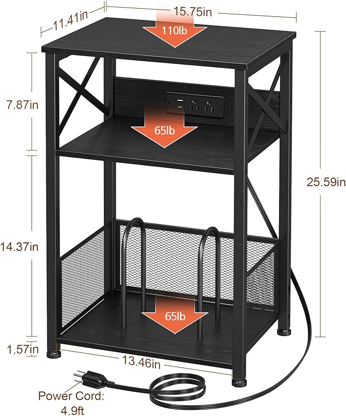 AMHANCIBLE Record Player Stand - Image 4