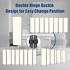 Room Divider 6FT Portable Room Dividers and Folding Privacy Screens, 8 Panel - Image 5