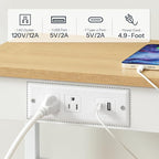 HOOBRO Side Table with Charging Station and USB Port, Small End Table - Image 4