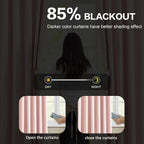 Blackout Curtain Drapes Pleated - Image 3