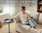 Gesodant Boho Single Leg Round Side Table - Image 4