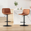 Adjustable Bar Stools Set of 2, Mid Century Modern Swivel Bar Stools, by Soohowfurniture