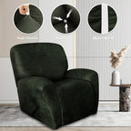 ANARACHON Recliner Chair Covers Leather Like, 4 Pieces Recliner Cover - Image 7