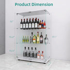 LFT HUIMEI2Y Glass Display Cabinet 3-Shelf - Image 2