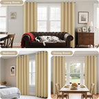 Joydeco Long Blackout Curtains for Bedroom 108 Inch 1 Panel - Image 6