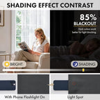 MIULEE 4-Panel 36 Inch Blackout Kitchen Tier Curtains Over Sink Grey | Privacy - Image 5