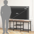 YGEOMER TV Stand for TVs Up to 55 Inch, Entertainment Center for Living Room - Image 2