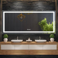 84" L x 32" W LED Bathroom Mirror by Unknown