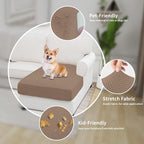Easy-Going Stretch 1 Piece Chaise Lounge Cushion Slipcover | Sectional Couch - Image 4