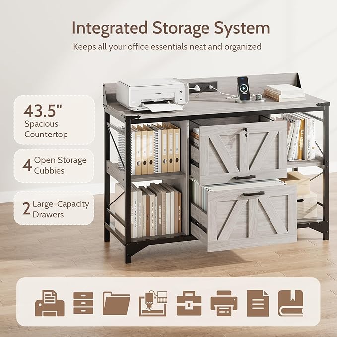 44" File Cabinet, Lateral Filing Cabinet - Image 5