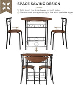 VINGLI 31.5" Drop Leaf Dining Table Set - Image 6